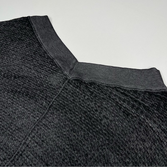 We the Free South Side Thermal Sweatshirt Waffle Black Festival Boho Burnout - Picture 9 of 13